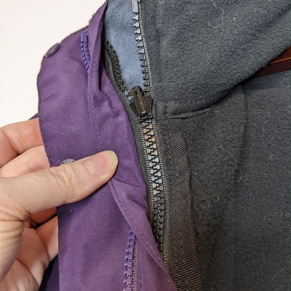 Lands' End Purple Small 6-8 Winter Coat Removable Lining Insulated WARM - Picture 4 of 9